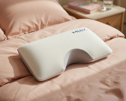 MLILY Serenity Shoulder Pillow on bed lifestyle view