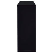Prescott Rectangular Home Wine Table Black High Gloss - detail 5