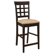 Gabriel Lattice Back Counter Chair Cappuccino (Set of 2) - detail 3
