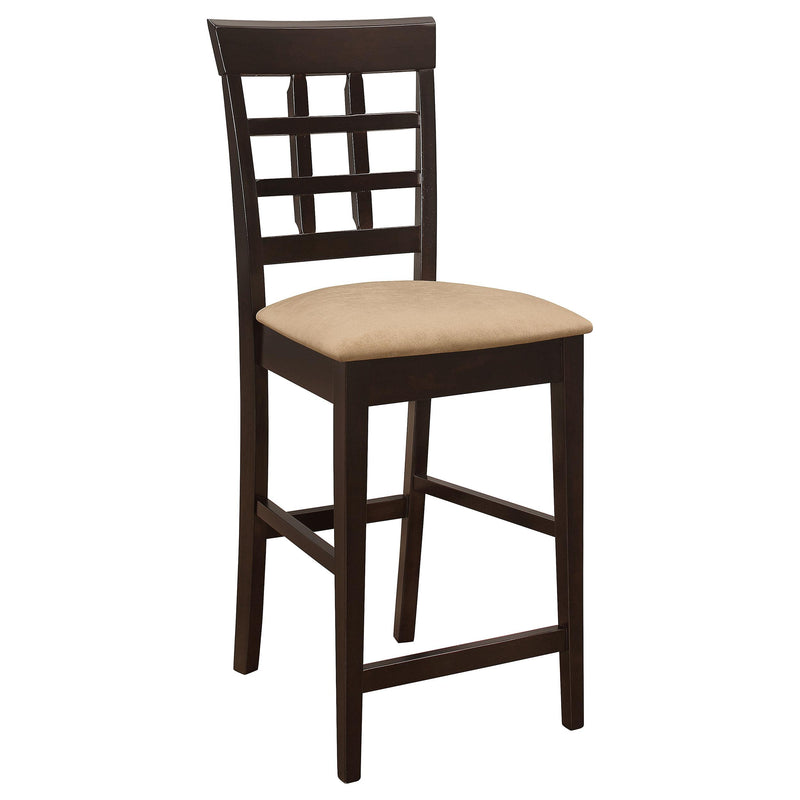 Gabriel Lattice Back Counter Chair Cappuccino (Set of 2) - detail 3