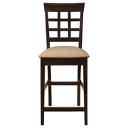 Gabriel Lattice Back Counter Chair Cappuccino (Set of 2) - detail 4