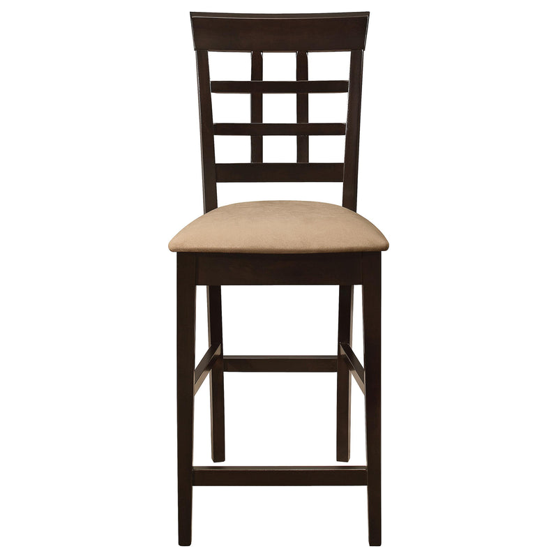 Gabriel Lattice Back Counter Chair Cappuccino (Set of 2) - detail 4