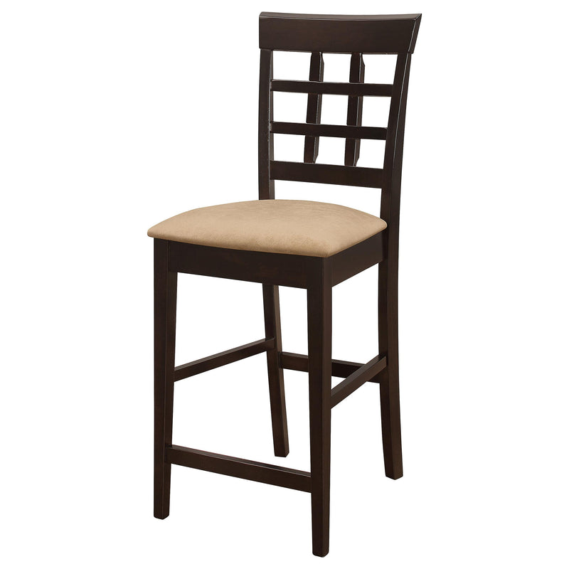 Gabriel Lattice Back Counter Chair Cappuccino (Set of 2) - detail 5