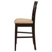 Gabriel Lattice Back Counter Chair Cappuccino (Set of 2) - detail 6