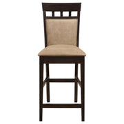 Gabriel Closed Back Counter Chair Cappuccino (Set of 2) - detail 4
