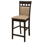 Gabriel Closed Back Counter Chair Cappuccino (Set of 2) - detail 5