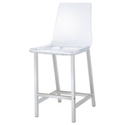 Juelia Clear Acrylic Counter Chair Chrome (Set of 2) - detail 5
