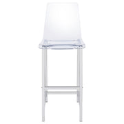 Juelia Clear Acrylic Bar Chair Chrome (Set of 2) - detail 4