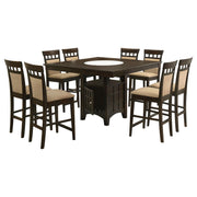 Gabriel 9-piece Square Counter Height Dining Set Cappuccino - alternate view