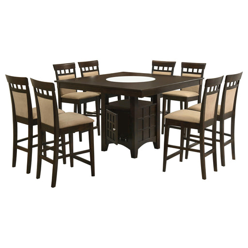 Gabriel 9-piece Square Counter Height Dining Set Cappuccino - alternate view