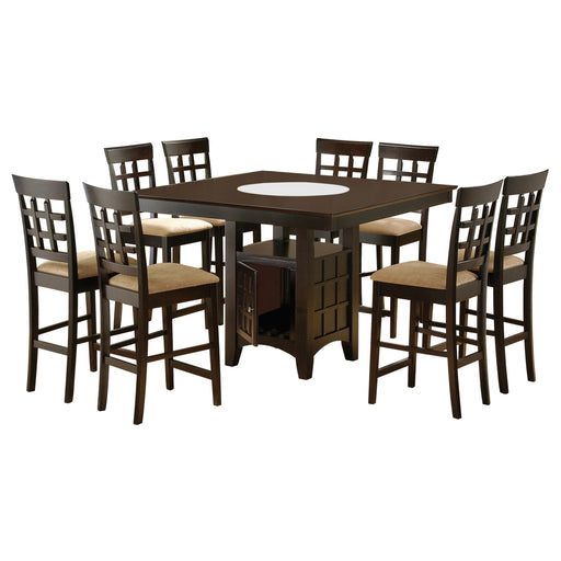 Gabriel 9-piece Square Counter Height Dining Set Cappuccino - alternate view
