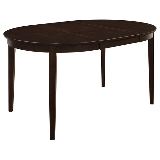 Gabriel Oval 60-inch Extension Leaf Dining Table Cappuccino - alternate view