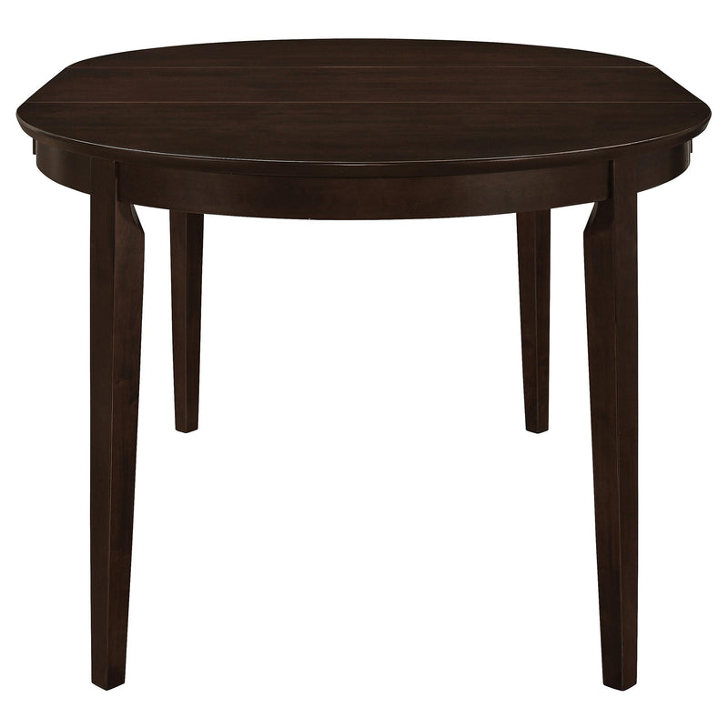 Gabriel Oval 60-inch Extension Leaf Dining Table Cappuccino - detail 4