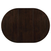 Gabriel Oval 60-inch Extension Leaf Dining Table Cappuccino - detail 5