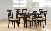 Gabriel Oval 60-inch Extension Leaf Dining Table Cappuccino - detail 7