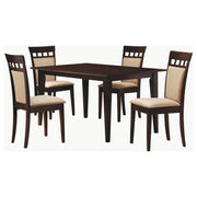 Gabriel 5-piece Rectangular 59-inch Dining Set Cappuccino - alternate view