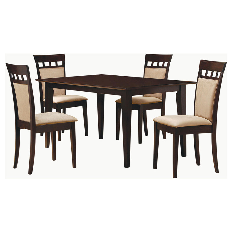 Gabriel 5-piece Rectangular 59-inch Dining Set Cappuccino - alternate view