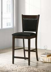 Jaden Upholstered Counter Chair Espresso (Set of 2) - alternate view