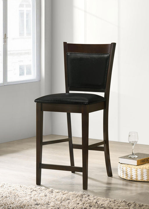 Jaden Upholstered Counter Chair Espresso (Set of 2) - alternate view