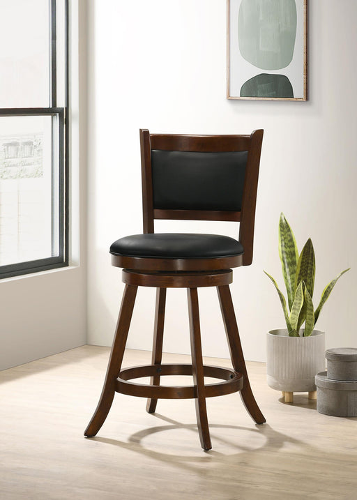 Broxton Upholstered Swivel Counter Chair Chestnut (Set of 2) - alternate view