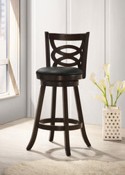 Calecita Wood Swivel Bar Chair Cappuccino (Set of 2) - alternate view