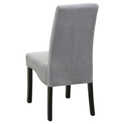 Stanton Velvet Upholstered Dining Side Chair Grey (Set of 2) - detail 4