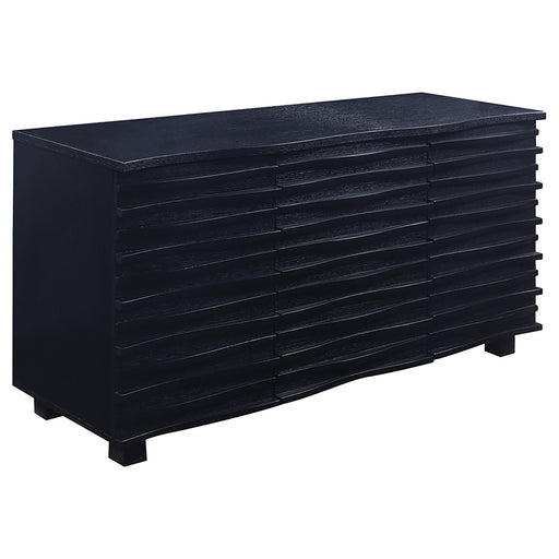 Stanton 3-drawer Sideboard Buffet Storage Cabinet Black - alternate view