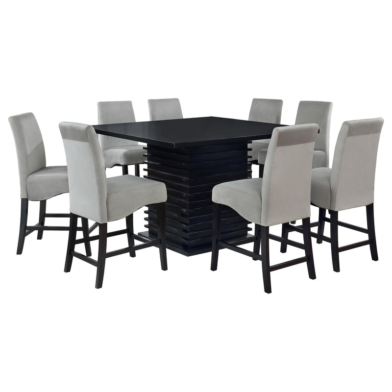 Stanton 9-piece Square Counter Height Dining Table Set Grey - alternate view