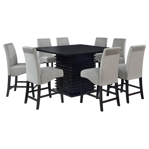 Stanton 9-piece Square Counter Height Dining Table Set Grey - alternate view