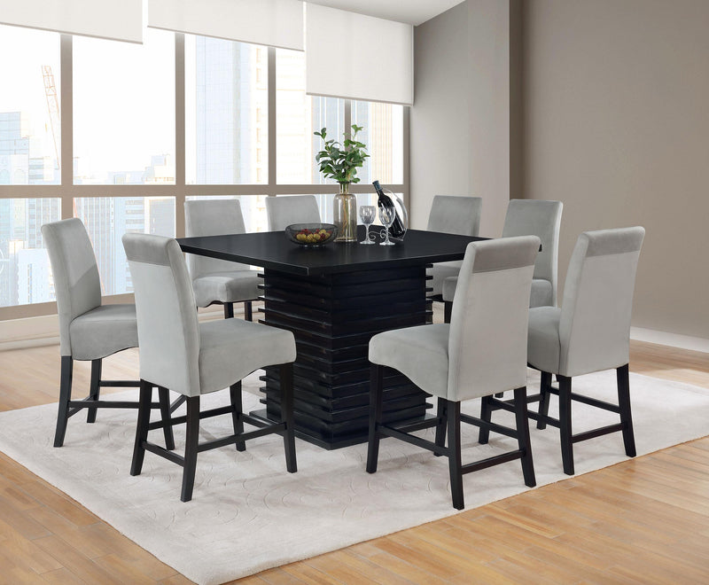 Stanton Square 54-inch Counter Height Dining Table Black - detail 7