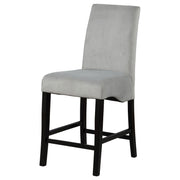 Stanton Velvet Upholstered Counter Chair Grey (Set of 2) - detail 5