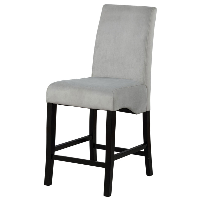 Stanton Velvet Upholstered Counter Chair Grey (Set of 2) - detail 5