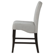 Stanton Velvet Upholstered Counter Chair Grey (Set of 2) - detail 6