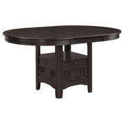 Lavon Oval 60-inch Wood Extension Leaf Dining Table Espresso - alternate view