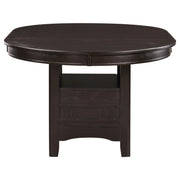Lavon Oval 60-inch Wood Extension Leaf Dining Table Espresso - detail 4