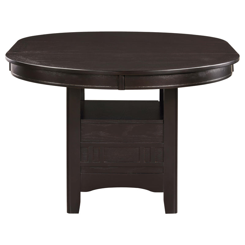 Lavon Oval 60-inch Wood Extension Leaf Dining Table Espresso - detail 4