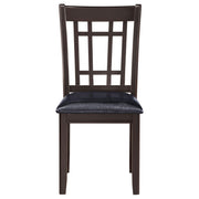 Lavon Wood Dining Side Chair Black and Espresso (Set of 2) - detail 4