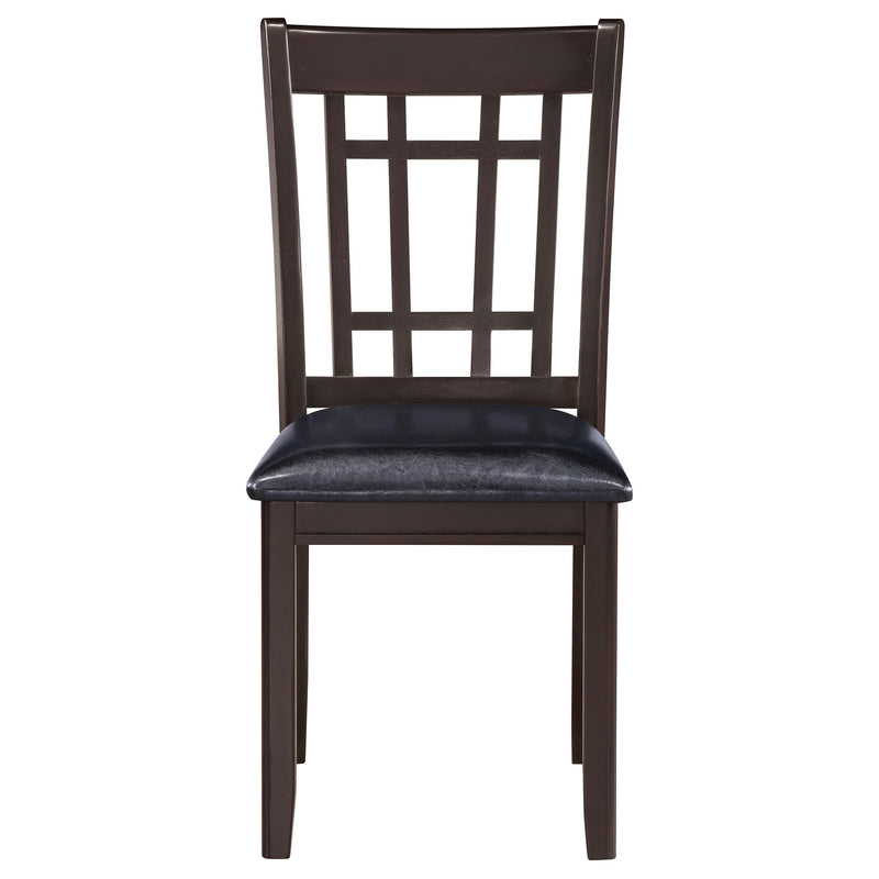 Lavon Wood Dining Side Chair Black and Espresso (Set of 2) - detail 4