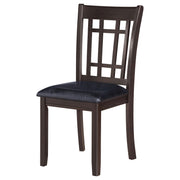Lavon Wood Dining Side Chair Black and Espresso (Set of 2) - detail 5