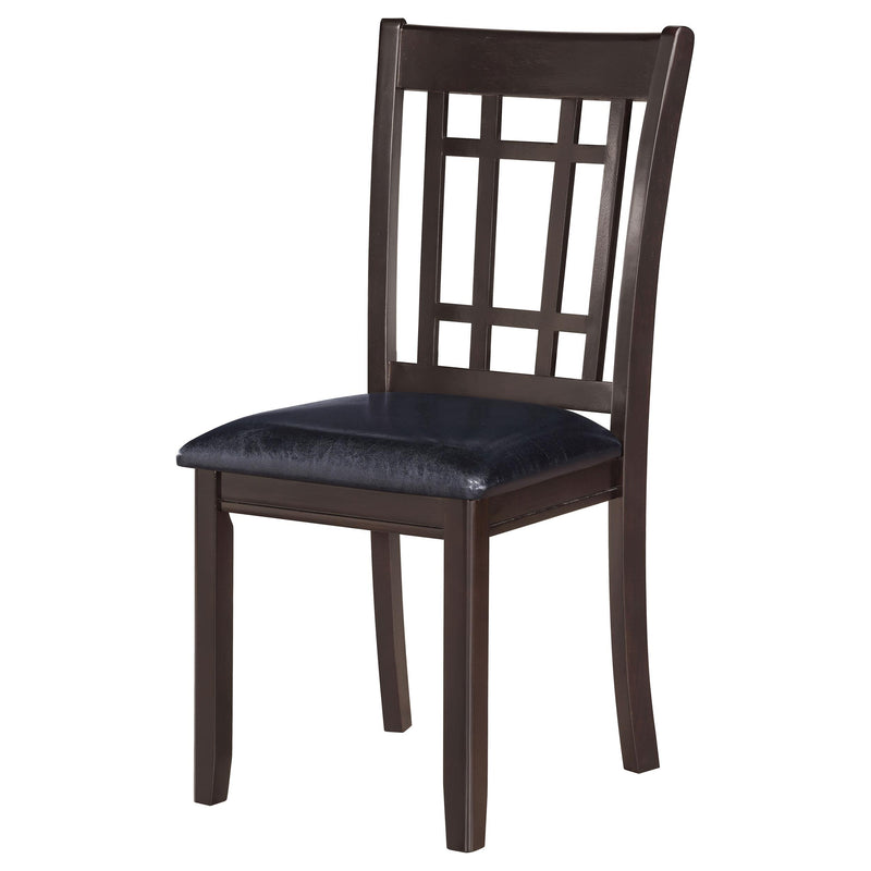 Lavon Wood Dining Side Chair Black and Espresso (Set of 2) - detail 5