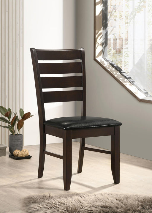 Dalila Wood Dining Side Chair Cappuccino (Set of 2) - alternate view