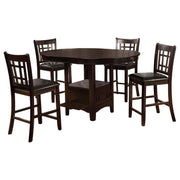 Lavon 5-piece Oval Counter Height Dining Set Espresso - alternate view