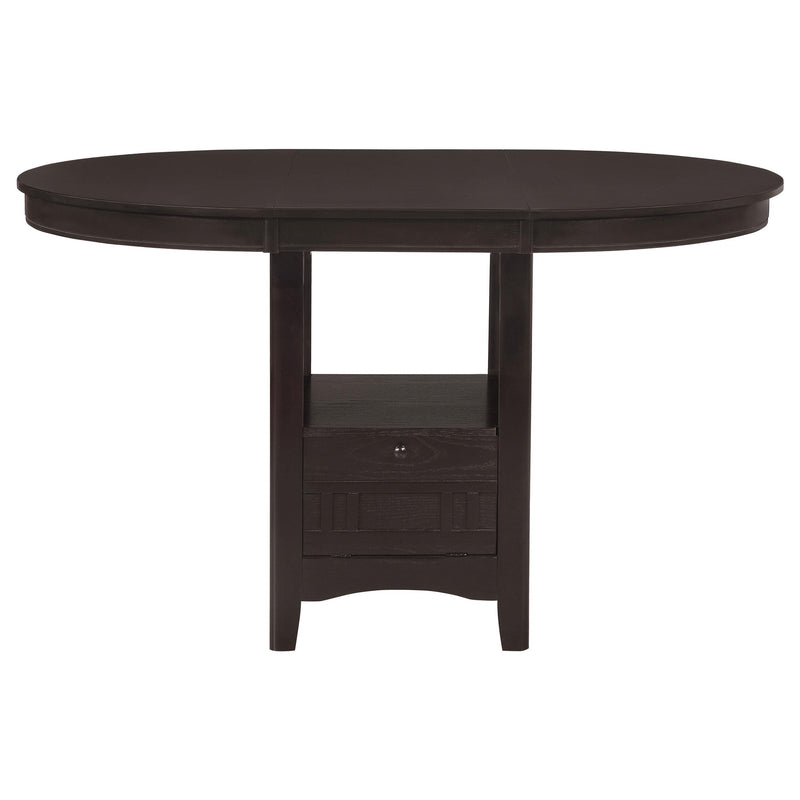 Lavon 5-piece Oval Counter Height Dining Set Espresso - detail 4