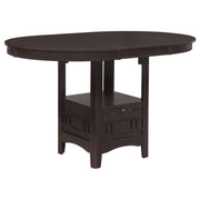 Lavon Oval 60-inch Counter Height Extension Dining Table Espresso - alternate view