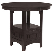 Lavon Oval 60-inch Counter Height Extension Dining Table Espresso - detail 3