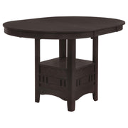 Lavon Oval 60-inch Counter Height Extension Dining Table Espresso - detail 5
