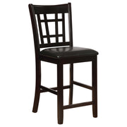 Lavon Wood Counter Height Dining Chair Black and Espresso (Set of 2) - detail 3