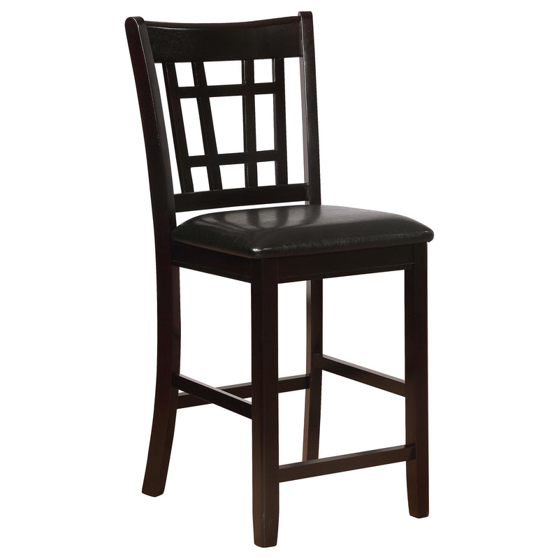 Lavon Wood Counter Height Dining Chair Black and Espresso (Set of 2) - detail 3