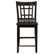 Lavon Wood Counter Height Dining Chair Black and Espresso (Set of 2) - detail 4