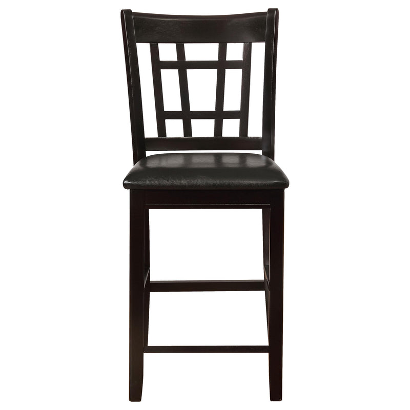 Lavon Wood Counter Height Dining Chair Black and Espresso (Set of 2) - detail 4